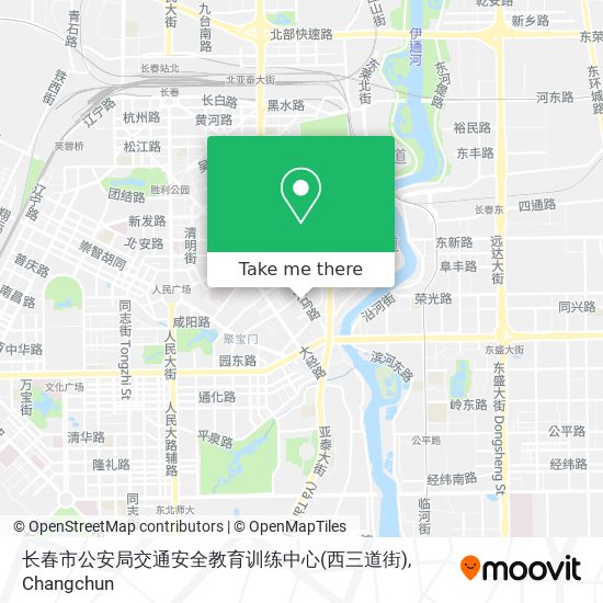长春市公安局交通安全教育训练中心(西三道街) map