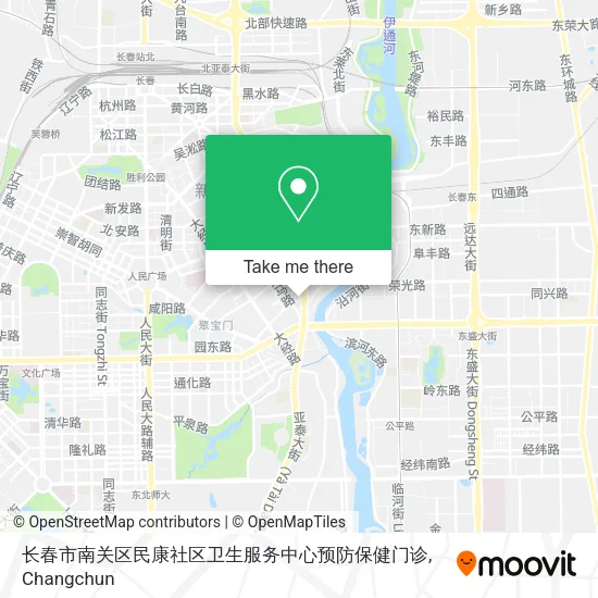 长春市南关区民康社区卫生服务中心预防保健门诊 map