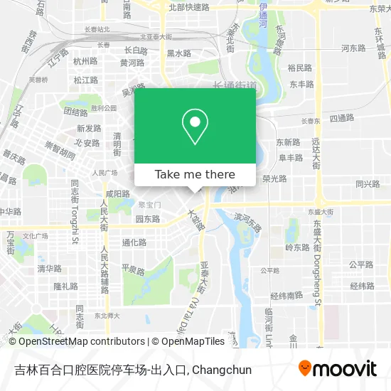 吉林百合口腔医院停车场-出入口 map