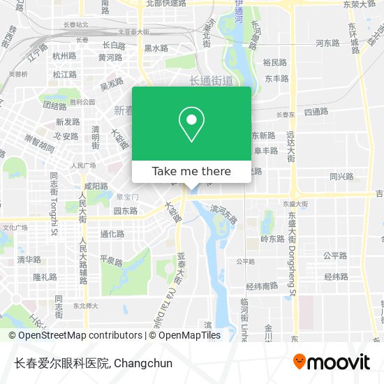 长春爱尔眼科医院 map