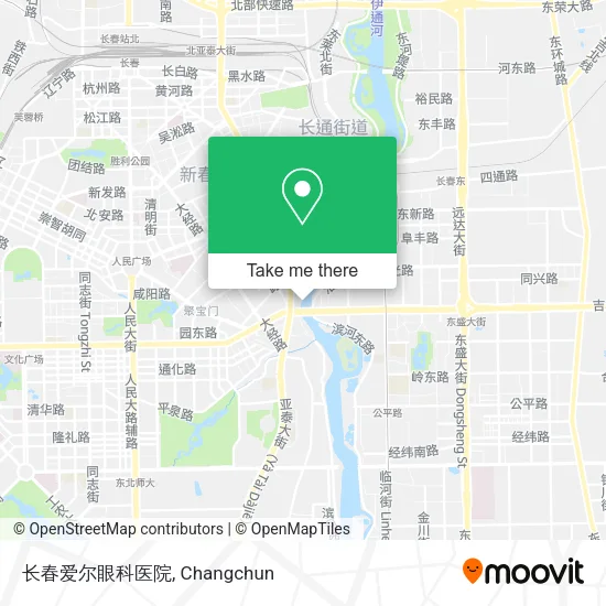 长春爱尔眼科医院 map