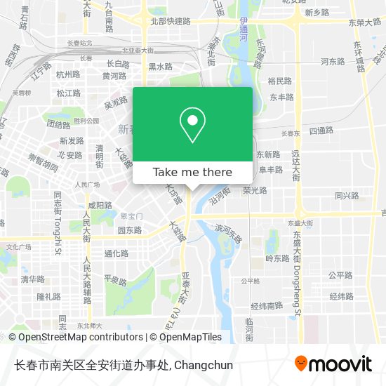 长春市南关区全安街道办事处 map