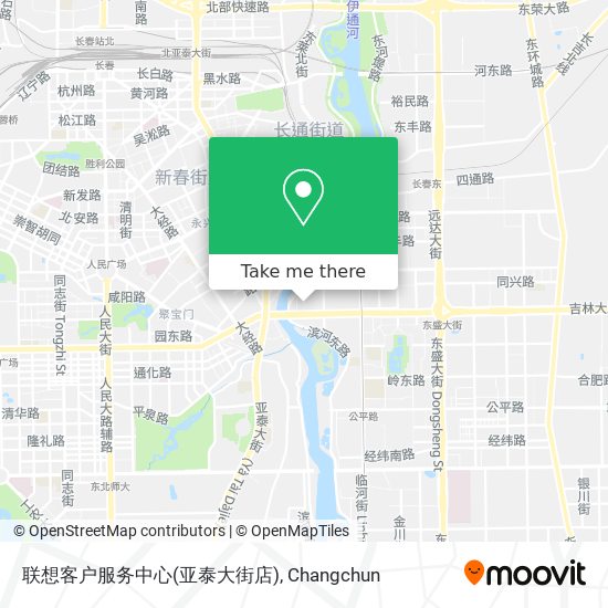 联想客户服务中心(亚泰大街店) map