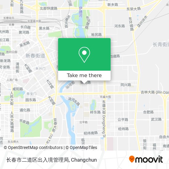 长春市二道区出入境管理局 map