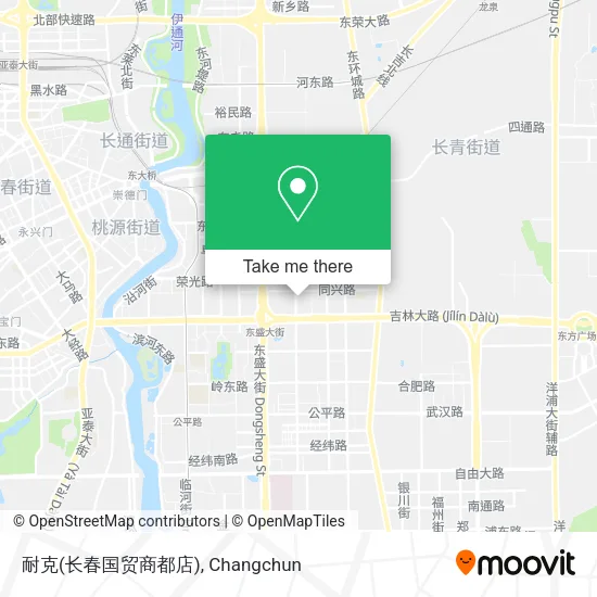 耐克(长春国贸商都店) map