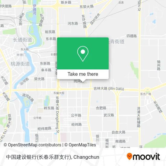 中国建设银行(长春乐群支行) map