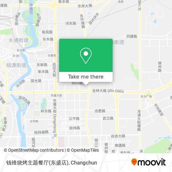 钱锋烧烤主题餐厅(东盛店) map