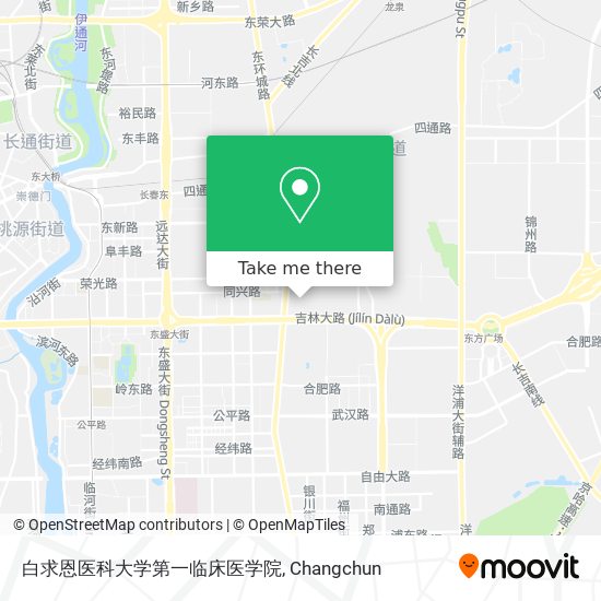 白求恩医科大学第一临床医学院 map