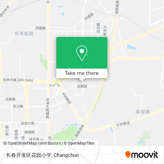 长春开发区花园小学 map