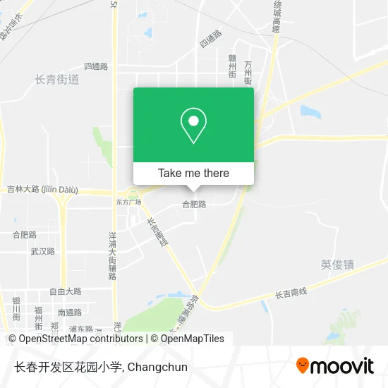 长春开发区花园小学 map