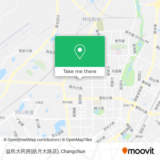 益民大药房(皓月大路店) map