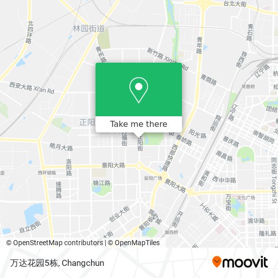 万达花园5栋 map