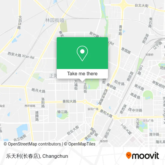 乐天利(长春店) map