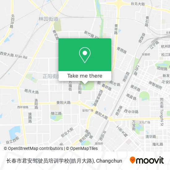 长春市君安驾驶员培训学校(皓月大路) map