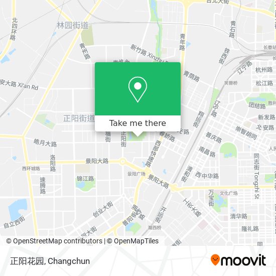 正阳花园 map