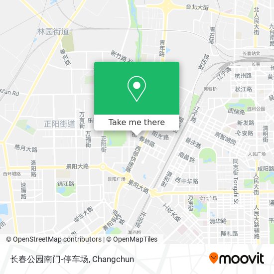 长春公园南门-停车场 map