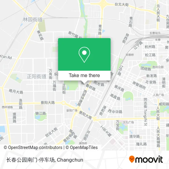 长春公园南门-停车场 map