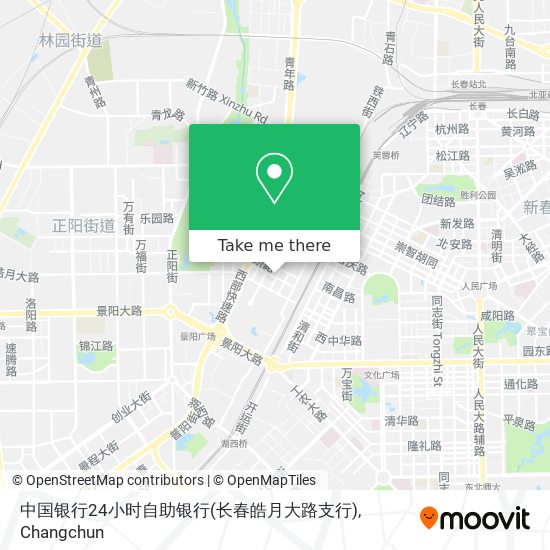 中国银行24小时自助银行(长春皓月大路支行) map