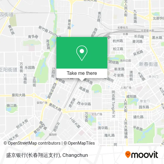 盛京银行(长春翔运支行) map