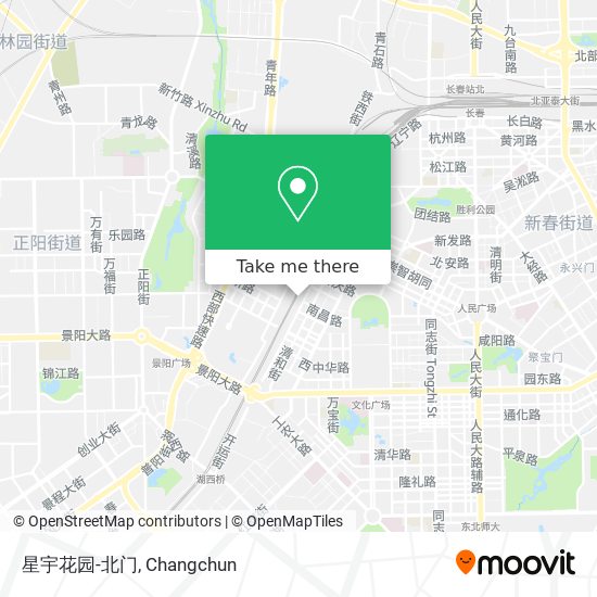 星宇花园-北门 map