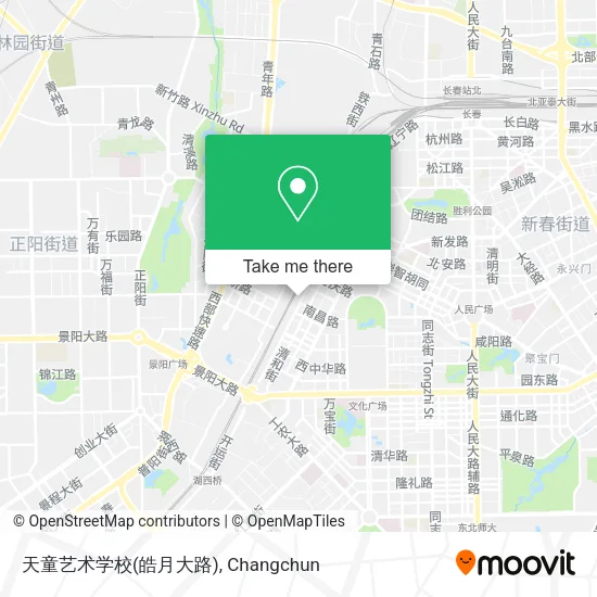 天童艺术学校(皓月大路) map