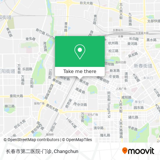 长春市第二医院-门诊 map