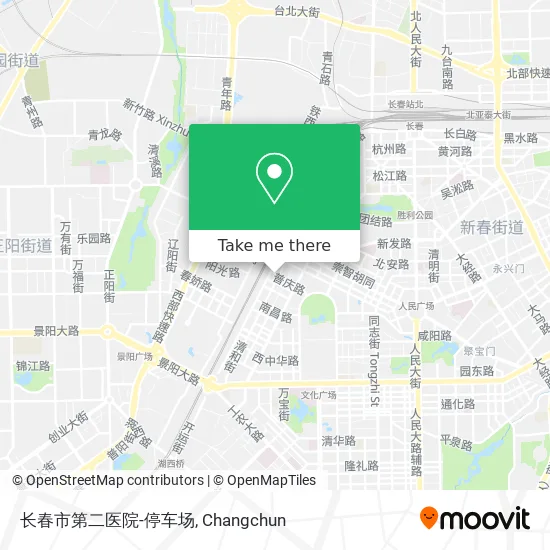 长春市第二医院-停车场 map