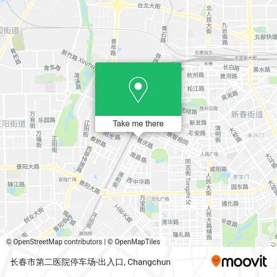 长春市第二医院停车场-出入口 map
