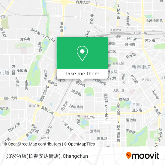 如家酒店(长春安达街店) map