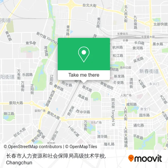 长春市人力资源和社会保障局高级技术学校 map