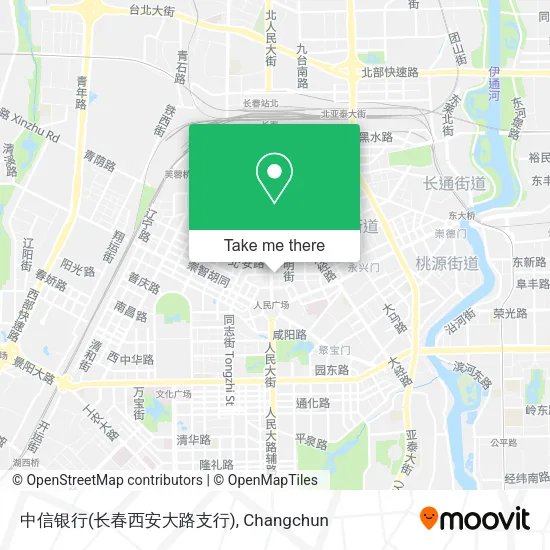 中信银行(长春西安大路支行) map
