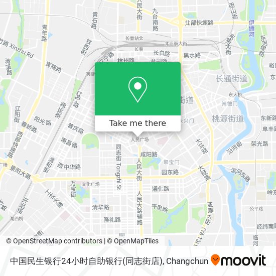中国民生银行24小时自助银行(同志街店) map