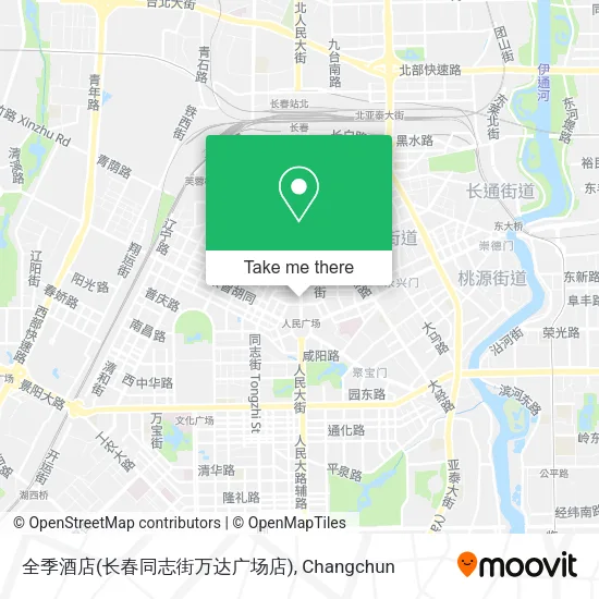 全季酒店(长春同志街万达广场店) map