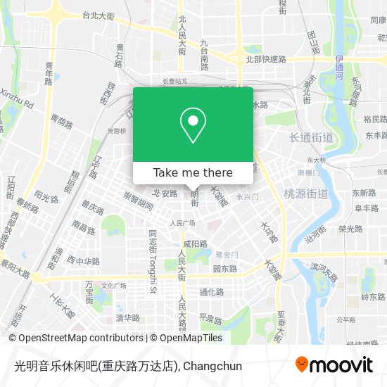 光明音乐休闲吧(重庆路万达店) map