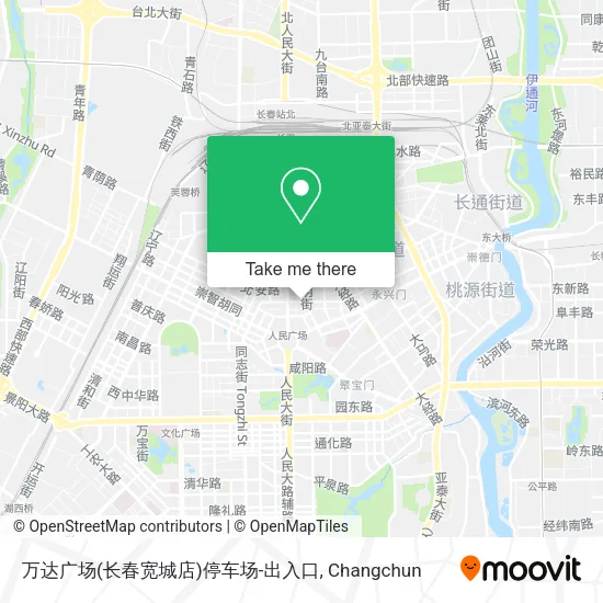 万达广场(长春宽城店)停车场-出入口 map