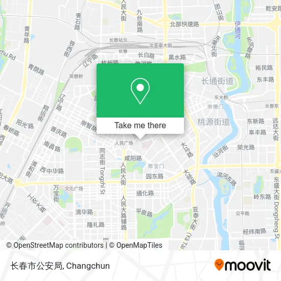长春市公安局 map