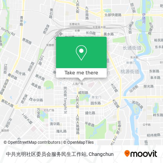 中共光明社区委员会服务民生工作站 map