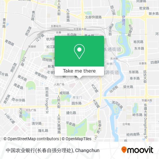 中国农业银行(长春自强分理处) map