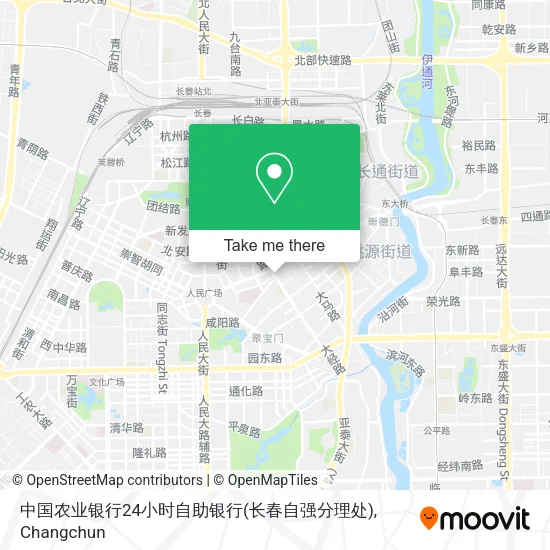中国农业银行24小时自助银行(长春自强分理处) map