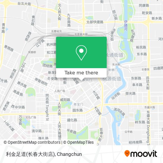 利金足道(长春大街店) map