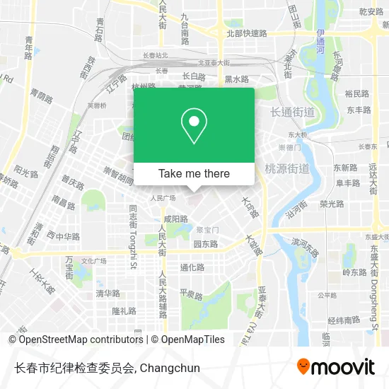 长春市纪律检查委员会 map