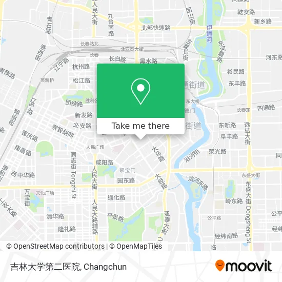 吉林大学第二医院 map