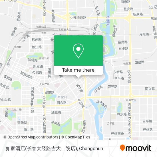 如家酒店(长春大经路吉大二院店) map