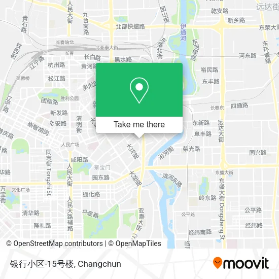 银行小区-15号楼 map
