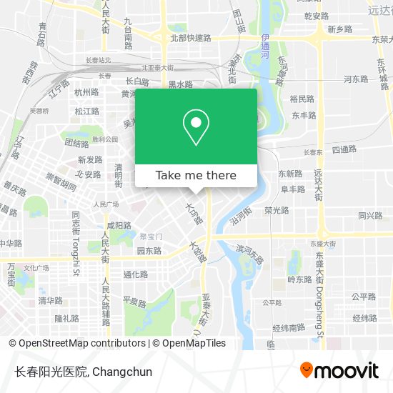 长春阳光医院 map