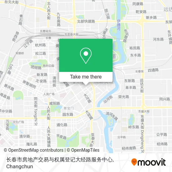 长春市房地产交易与权属登记大经路服务中心 map
