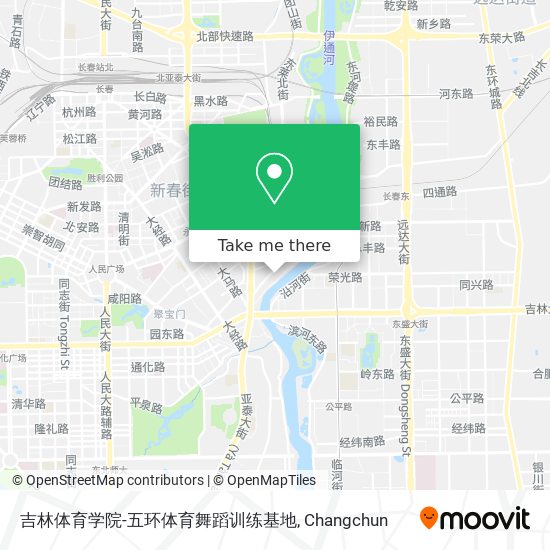 吉林体育学院-五环体育舞蹈训练基地 map