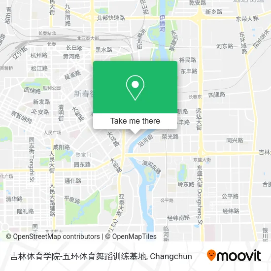 吉林体育学院-五环体育舞蹈训练基地 map