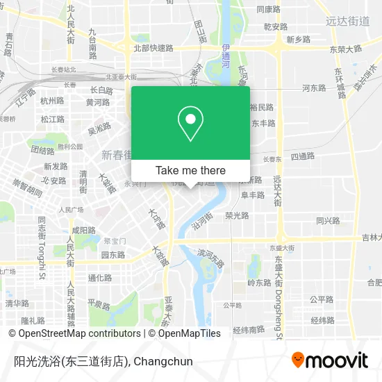 阳光洗浴(东三道街店) map
