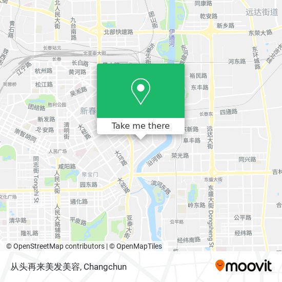 从头再来美发美容 map